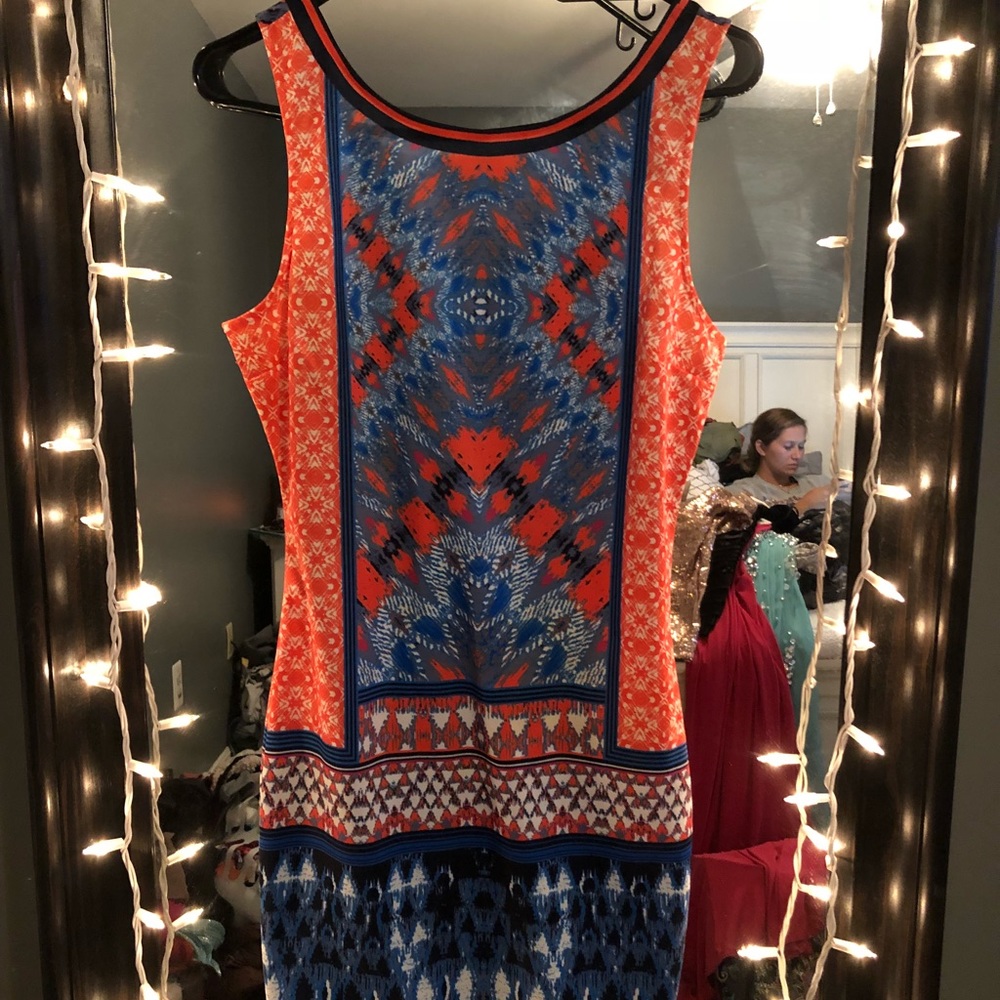 Multicolored cocktail dress